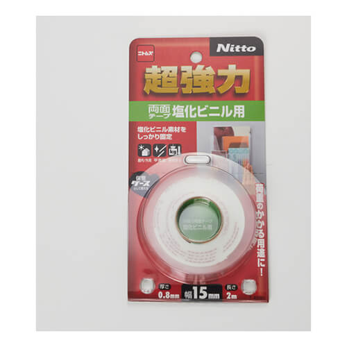 ニトムズ 超強力両面テープ塩化ビニル用 15mm×2m T4580 | 梱包材 通販