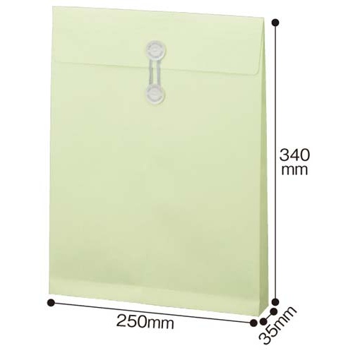 マチハトメ付封筒角２ウグイス　１２０ｇ１０枚×１０