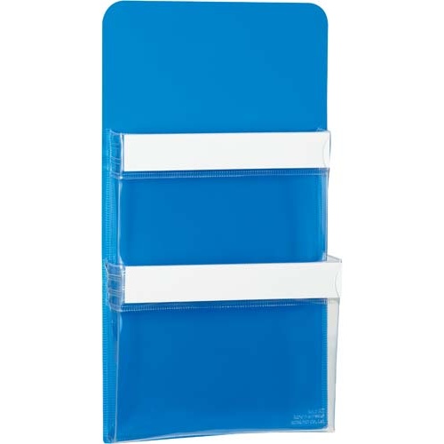 【廃番商品】マグネットポケット＜Ｋ２＞Ａ５（２段タイプ）　青