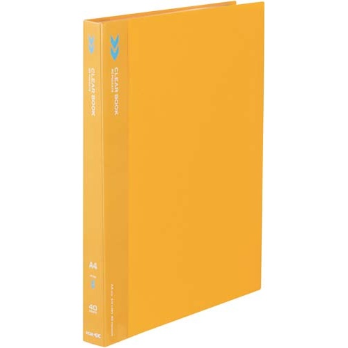 クリヤーブックＫ２　固定式Ａ４縦４０Ｐ橙１０冊