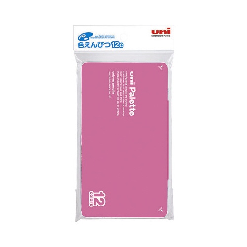 色鉛筆パレット　１２色セット　ピンク