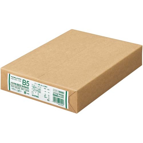 ＫＢ用紙　低白色再生紙　６６ｇ　Ｂ５　５００枚