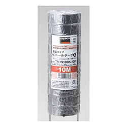 【廃番商品】トラスコ中山 脱鉛タイプ ビニールテープ 19mm×10m 黒 TM1910BK-10P（10巻入）