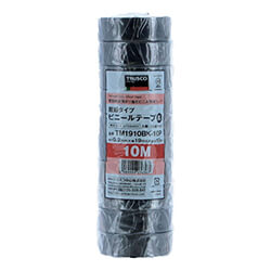 トラスコ中山 脱鉛タイプ ビニールテープ 19mm×10m 青 TM1910B-10P（10巻入）