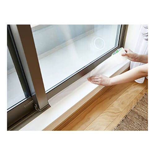 【廃番商品】補修テープ75mm×15m 白 【ニトムズ 台風テープドア・窓サッシ目張り用テープ】