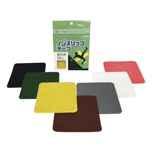 【廃番商品】滑り止めテープ125mm×125mm 赤 【日東エルマテ ノンスリップテープ 125mm×125mm レッド】
