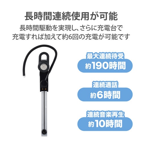 【廃番商品】Ｂｌｕｅｔｏｏｔｈヘッドセット　片耳　シルバー