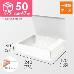 カラーBOX ホワイト（238×165×高57mm）