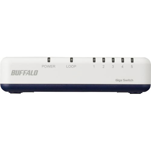 ５ポートスイッチングハブ　プラ筐体　ホワイト