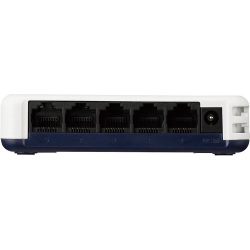 ５ポートスイッチングハブ　プラ筐体　ホワイト