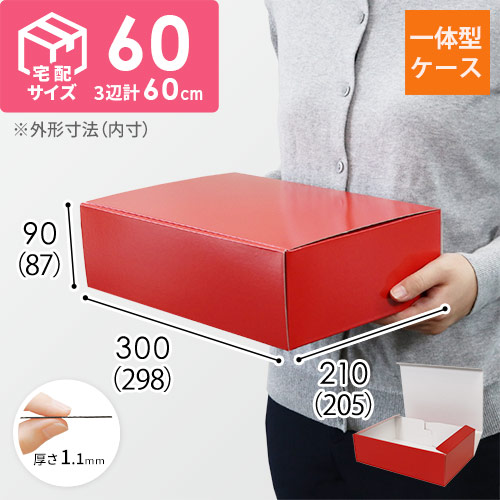 カラーBOX レッド（298×205×高87mm）