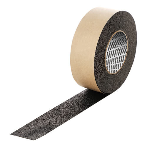 【廃番商品】滑り止めテープ50mm×18m　黒　【ＴＲＵＳＣＯ ノンスリップテープ屋内外用 平滑面強粘着タイプ ５０ｍｍＸ１８ｍ 黒】