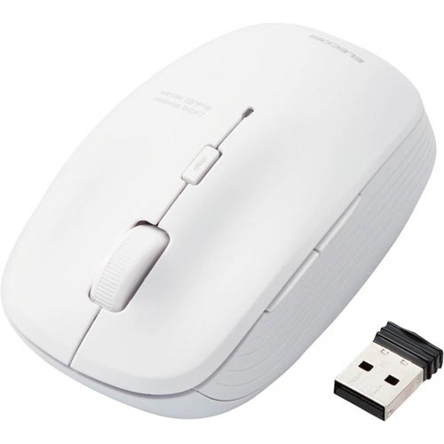 無線マウス　ＢｌｕｅＬＥＤ　５ボタン　ホワイト