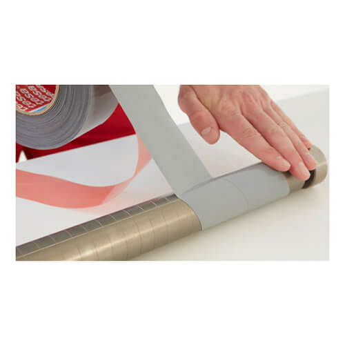 滑り止めテープ100mm×25m　グレー　【ｔｅｓａ ストップテープ（フラットタイプ）】