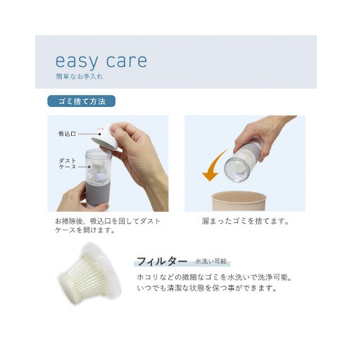 ２ウェイコンパクトハンディクリーナースラモ