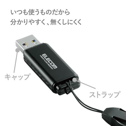 ＵＳＢ３．０メモリ　ＨＳＵ　３２ＧＢ　ブラック
