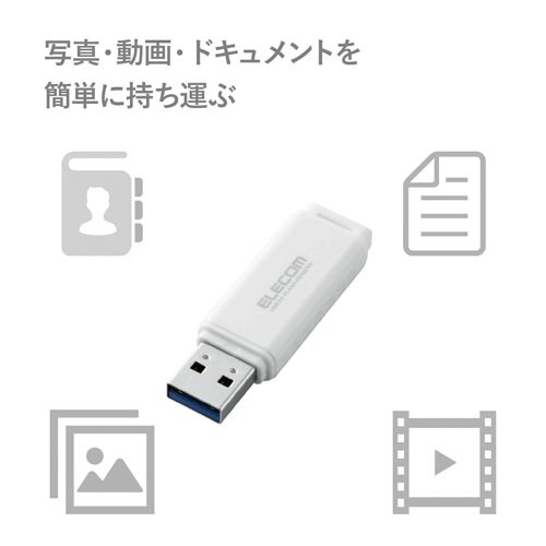 ＵＳＢ３．０メモリ　ＨＳＵ　３２ＧＢ　ホワイト