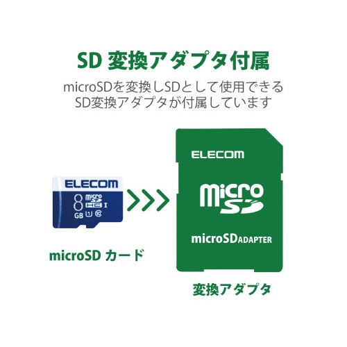 【廃番商品】ＭｉｃｒｏＳＤＨＣカード　ＵＨＳ?Ｉ　８ＧＢ