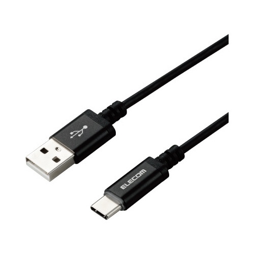 【廃番商品】タイプＣケーブル　Ａ?Ｃ　１．２ｍ　ブラック