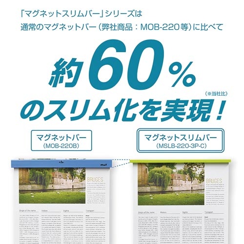 マグネットスリムバー　暖色　３本入