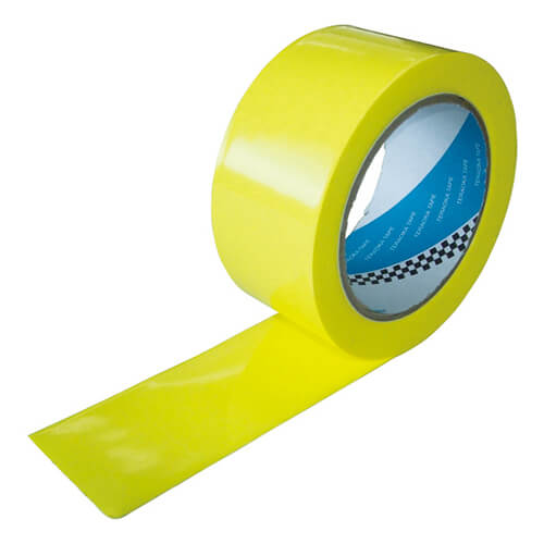 【廃番商品】ラインテープ50mm×20m　黄　【ＴＥＲＡＯＫＡ ラインテープ ＮＯ．３４０ 黄 ５０ｍｍＸ２０Ｍ】