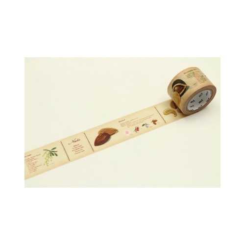 【廃番商品】ｍｔ　ｅｘ　図鑑・ナッツ　マスキングテープ