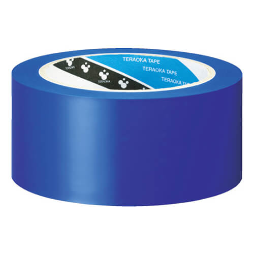 【廃番商品】ラインテープ50mm×20m　青　【ＴＥＲＡＯＫＡ ラインテープ ＮＯ．３４０ 青 ５０ｍｍＸ２０Ｍ】
