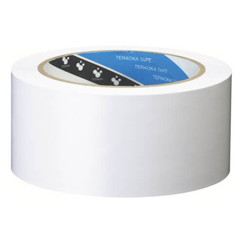 【廃番商品】ラインテープ50mm×20m　白　【ＴＥＲＡＯＫＡ ラインテープ ＮＯ．３４０ 白 ５０ｍｍＸ２０Ｍ】