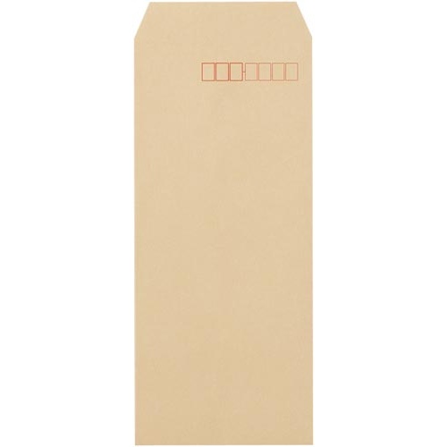 クラフト封筒（テープ付）　長４　７０ｇ　１００枚入