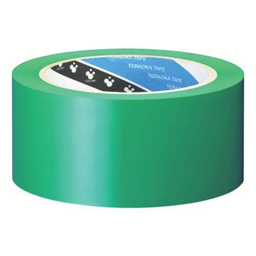 【廃番商品】ラインテープ50mm×20m　緑　【ＴＥＲＡＯＫＡ ラインテープ ＮＯ．３４０ 緑 ５０ｍｍＸ２０Ｍ】