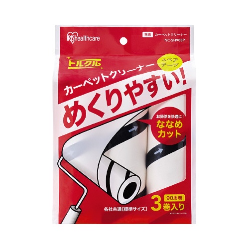 カーペットクリーナー　スペア　普通粘着　３巻入Ｘ６