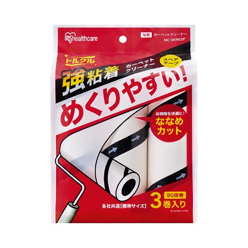 カーペットクリーナー　スペア　強粘着　３巻入Ｘ６