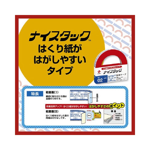 はく離紙がはがしやすいタイプＢＢ幅１５ｍｍ×１０巻