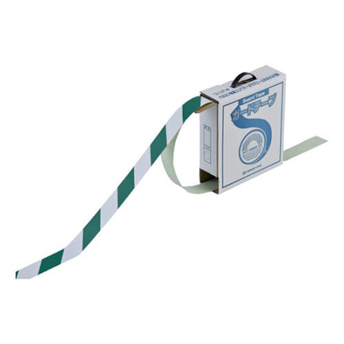 緑十字 ガードテープ(ラインテープ) 白 25mm幅×100m 屋内用 148011