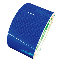 日東エルマテ 高輝度プリズム反射テープ 45mm×5ｍ ブルー HTP45B