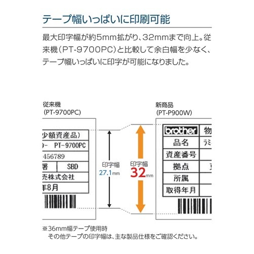 ラベルプリンター　ピータッチ　ＰＴ−Ｐ９５０ＮＷ