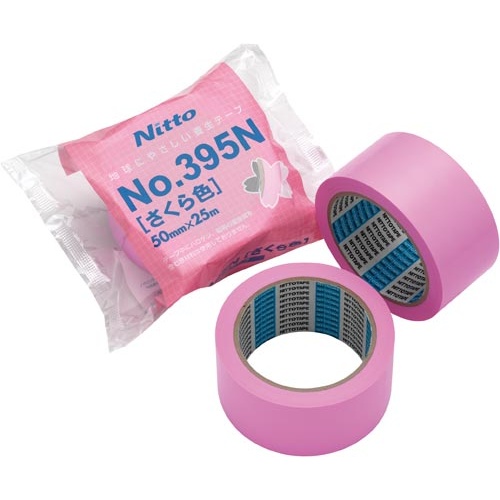 養生テープ　Ｎｏ．３９５Ｎ（さくら色）　９０巻
