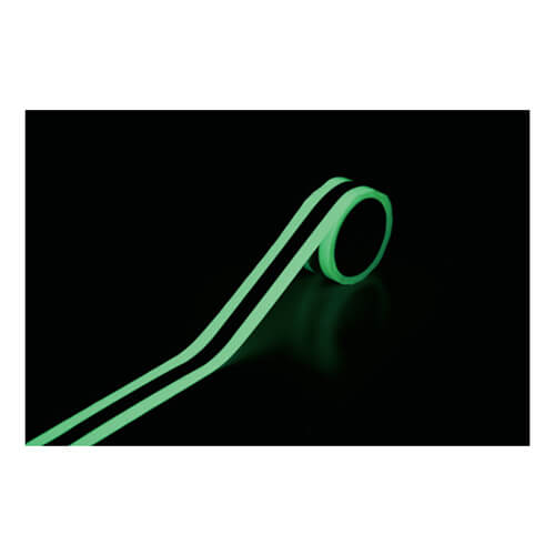 【廃番商品】蓄光テープ50mm×10m　緑　【緑十字 高輝度蓄光＋再帰反射ラインテープ レフナス−５０１ ５０ｍｍ幅×１０ｍ 屋内用 ＰＥＴ】