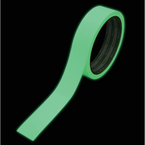 日東エルマテ 高輝度蓄光テープ ＪＩＳ－ＪＣ級 0.3mm×24mm×5ｍ グリーン NB2405C