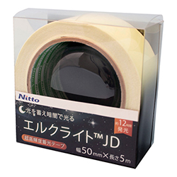 日東エルマテ 超高輝度蓄光テープ ＪＩＳ－ＪＤ級 0.6mm×50mm×5ｍ グリーン NB5005D