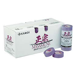 カモ井 マスキングテープ建築塗装 20mm×18m 紫 MASAMUNEJAN-20（6巻入）