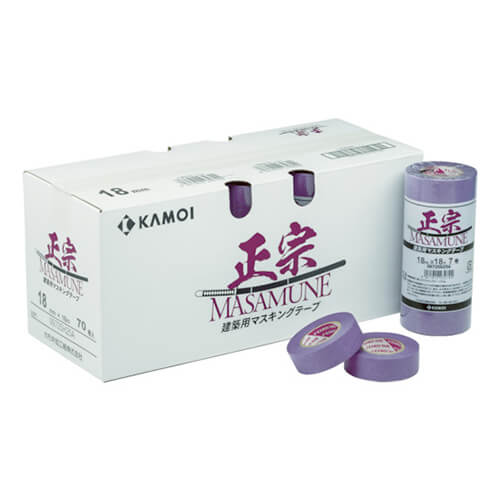 カモ井 マスキングテープ建築塗装 50mm×18m 紫 MASAMUNEJAN-50（2巻入