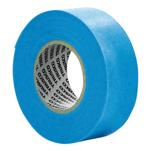 【廃番商品】マスキングテープ15mm×18m　青　【ＴＲＵＳＣＯ マスキングテープ（ガラス用） １５ｍｍＸ１８ｍ ８巻入】
