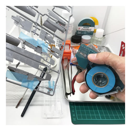 【廃番商品】マスキングテープ15mm×17.5m　青　【ニチバン マスキングテープ プッシュカット】