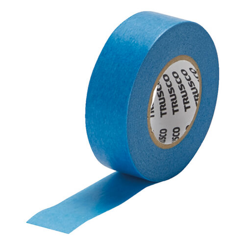 【廃番商品】マスキングテープ21mm×18m　青　【ＴＲＵＳＣＯ シーリングマスキングテープ 躯体用 ２１ｍｍ×１８ｍ ６巻入】