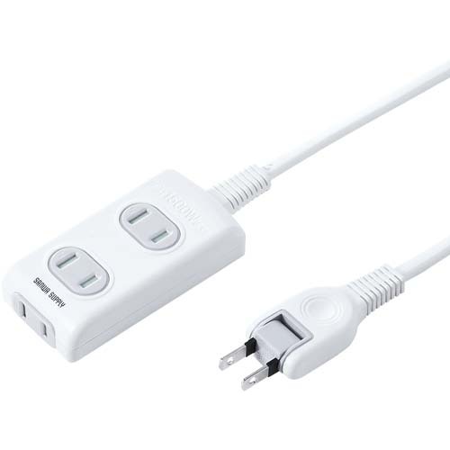 【廃番商品】ＯＡタップ　２Ｐ　３個口２ｍ　火災予防タップ×３