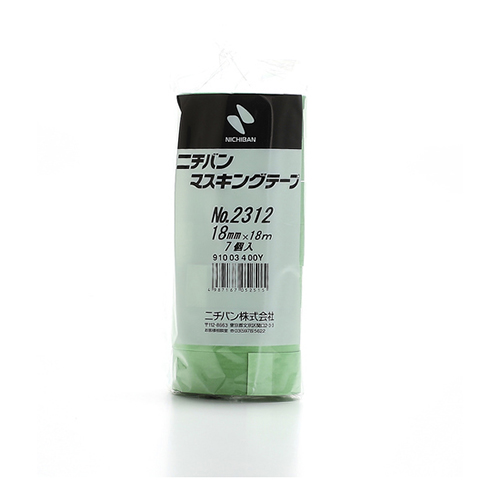 ニチバン マスキングテープ 2312H 18mm×18ｍ グリーン 2312H18（7巻入）
