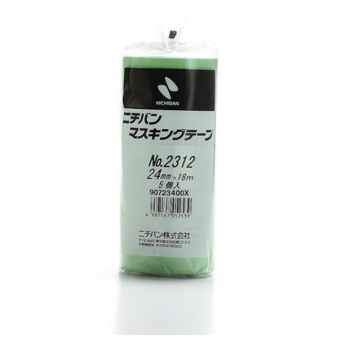ニチバン マスキングテープ 2312H 24mm×18ｍ グリーン 2312H24（5巻入）