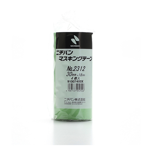 ニチバン マスキングテープ 2312H 30mm×18ｍ グリーン 2312H30（4巻入）