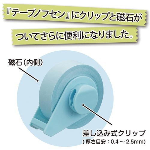 テープノクリップフセン　ホワイト×３